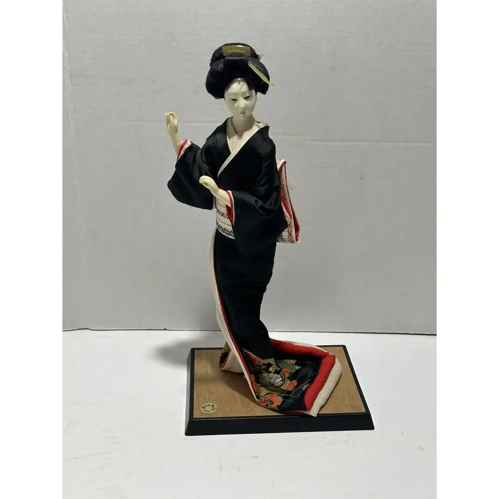 Vintage Japanese Doll Kimono Geisha‎ Traditional Folk Fine Art Japan 14” Tall